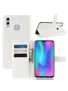   Huawei P Smart 2019 Notesz Tok Business Series Kitámasztható Bankkártyatartóval Fehér