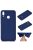 Huawei P Smart 2019 Tok Szilikon Soft Matte Series Sötétkék
