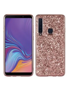   Samsung Galaxy A9 (2018) Csillámló Szilikon Tok Glitteres Fényes Rózsaarany