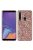 Samsung Galaxy A9 (2018) Csillámló Szilikon Tok Glitteres Fényes Rózsaarany