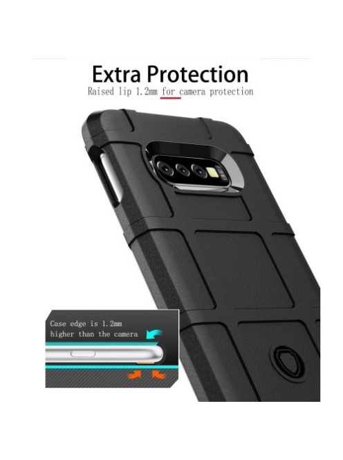 Samsung Galaxy S10e Ütésálló Tok Anti-Shock Series Rugged Shield -RMPACK- Fekete