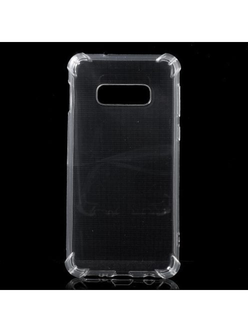 Samsung Galaxy S10e Ütésálló Szilikon Tok Shock TPU GEL Series Áttetsző