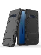 Samsung Galaxy S10e 2in1 Tok Ütésálló - Kitámasztható TPU Hybrid Fekete