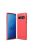 Samsung Galaxy S10 Szilikon Tok Ütésállókivitel Karbon Mintázattal Piros