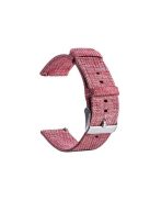 Samsung Galaxy Watch Active Óraszíj - Pótszíj Textil Canvas Rózsaszín