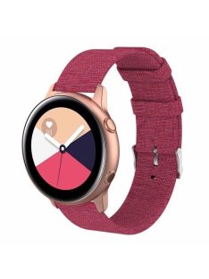   Samsung Galaxy Watch Active Óraszíj - Pótszíj Textil Canvas Pink