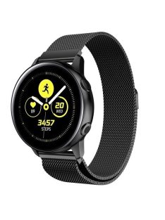   Samsung Galaxy Watch Active SM-R500 FémSzíj - Pótszíj Mágneses Fekete