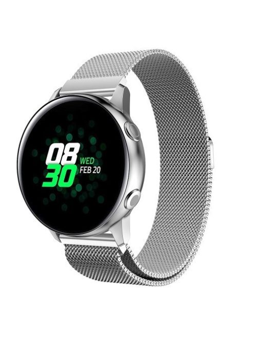 Samsung Galaxy Watch Active SM-R500 FémSzíj - Pótszíj Mágneses Ezüst