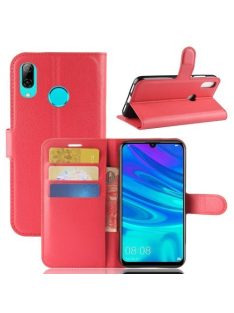   Huawei P30 Lite Notesz Tok Business Series Kitámasztható Bankkártyatartóval Piros