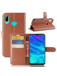   Huawei P30 Lite Notesz Tok Business Series Kitámasztható Bankkártyatartóval Barna