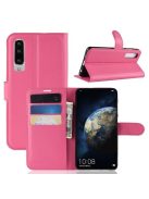 Huawei P30 Notesz Tok Business Series Kitámasztható Bankkártyatartóval Pink