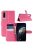 Huawei P30 Notesz Tok Business Series Kitámasztható Bankkártyatartóval Pink