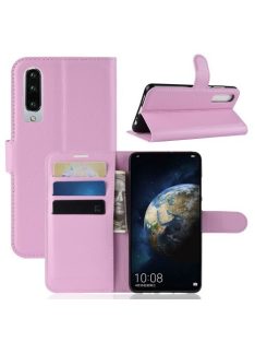   Huawei P30 Notesz Tok Business Series Kitámasztható Bankkártyatartóval Rózsaszín