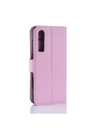 Huawei P30 Notesz Tok Business Series Kitámasztható Bankkártyatartóval Rózsaszín