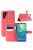 Huawei P30 Pro Notesz Tok Business Series Kitámasztható Bankkártyatartóval Piros