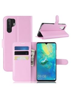   Huawei P30 Pro Notesz Tok Business Series Kitámasztható Bankkártyatartóval Rózsaszín