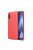 Samsung Galaxy A50 Szilikon Tok Bőrmintázattal TPU Prémium Piros