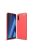 Samsung Galaxy A50 Szilikon Tok Ütésállókivitel Karbon Mintázattal Piros