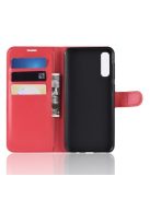 Samsung Galaxy A50 Notesz Tok Business Series Kitámasztható Bankkártyatartóval Piros