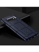 Samsung Galaxy S10 Plus Ütésálló Tok Anti-Shock Series Rugged Shield -RMPACK- Sötétkék