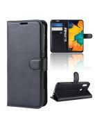 Samsung Galaxy A20 / A30 Notesz Tok Business Series Kitámasztható Bankkártyatartóval Fekete