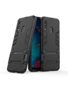 Samsung Galaxy A20e 2in1 Tok Ütésálló - Kitámasztható TPU Hybrid Fekete
