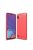 Samsung Galaxy A10 Szilikon Tok Ütésállókivitel Karbon Mintázattal Piros