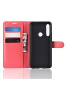 Huawei P Smart Z Notesz Tok Business Series Kitámasztható Bankkártyatartóval Piros
