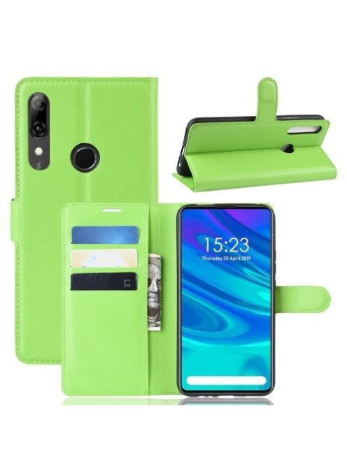 Huawei P Smart Z Notesz Tok Business Series Kitámasztható Bankkártyatartóval Zöld