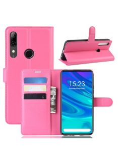  Huawei P Smart Z Notesz Tok Business Series Kitámasztható Bankkártyatartóval Pink