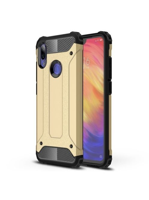 Xiaomi Redmi Note 7 Ütésálló Armor Tok Guard Series 2in1 Arany