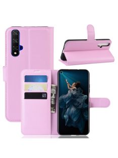   Huawei Honor 20 Notesz Tok Business Series Kitámasztható Bankkártyatartóval Rózsaszín