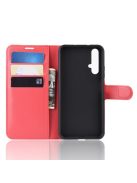 Huawei Honor 20 Notesz Tok Business Series Kitámasztható Bankkártyatartóval Piros