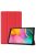 Samsung Galaxy TAB A 10.1 2019 T510 T515 Tok Tri-Fold Notesz Kitámasztható Piros
