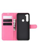 RMPACK Xiaomi Redmi Note 8 Notesz Tok Business Series Kitámasztható Bankkártyatartóval Pink