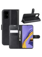 RMPACK Samsung Galaxy A51 Notesz Tok Business Series Kitámasztható Bankkártyatartóval Fekete