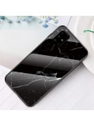 RMPACK Samsung Galaxy A51 Tok Fashion Ütésálló Márvány Mintás + Tempered Glass Hátlapi Üveg A02