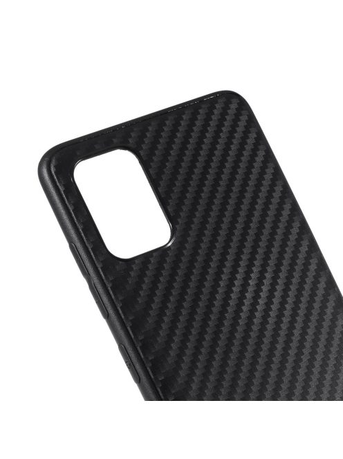 RMPACK Samsung Galaxy A51 Karbon Mintás Szilikon Tok TPU Fekete