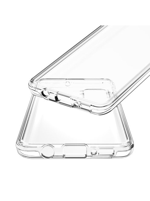 RMPACK Samsung Galaxy A51 Hátlapi Dupla Szilikon-Műanyag Tok TPU Protective Áttetsző