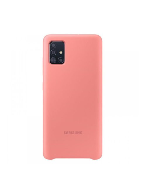 Samsung Galaxy A51 Gyári Tok Szilikon EF-PA515TPEG Rózsaszín