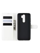RMPACK Xiaomi Redmi Note 8 Pro Notesz Tok Business Series Kitámasztható Bankkártyatartóval Fehér