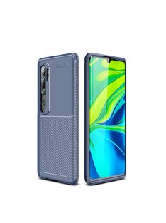   RMPACK Xiaomi Mi Note 10 / Mi Note 10 Pro Tok Szilikon TPU Carbon Fiber - Karbon Minta Sötétkék