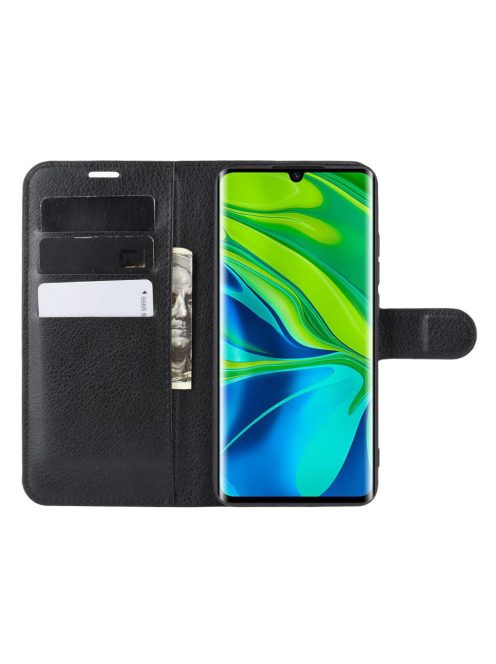 RMPACK Xiaomi Mi Note 10 / Mi Note 10 Pro Notesz Tok Business Series Kitámasztható Bankkártyatartóval Fekete