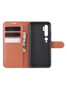 RMPACK Xiaomi Mi Note 10 / Mi Note 10 Pro Notesz Tok Business Series Kitámasztható Bankkártyatartóval Barna