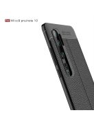 RMPACK Xiaomi Mi Note 10 / Mi Note 10 Pro Szilikon Tok Bőrmintázattal TPU Prémium Fekete