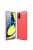 RMPACK Samsung Galaxy A71 Szilikon Tok Ütésállókivitel Karbon Mintázattal Piros