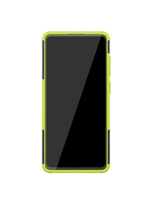 RMPACK Samsung Galaxy A71 Ütésálló Tok Kitámasztható 2in1 Hybrid Zöld