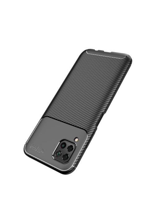 RMPACK Huawei P40 Lite Tok Szilikon TPU Ütésálló New Carbon Fekete