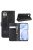 RMPACK Huawei P40 Lite Bőrtok Notesz Kártyatartóval Kitámasztható Fekete
