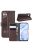RMPACK Huawei P40 Lite Bőrtok Notesz Kártyatartóval Kitámasztható Barna